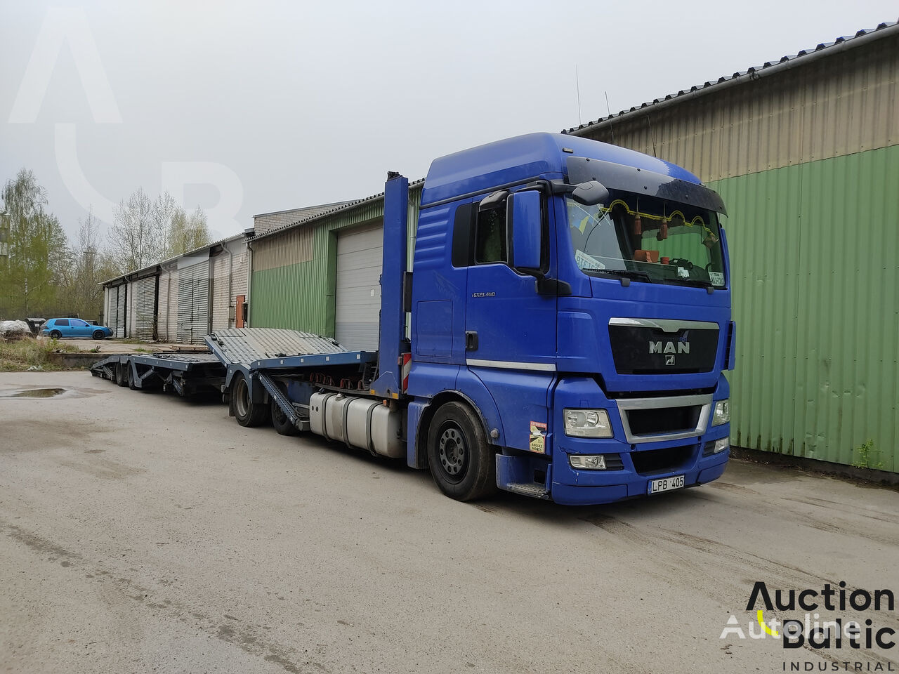 camion porte-voitures MAN TGX18.480 LL-U + remorque porte-voitures