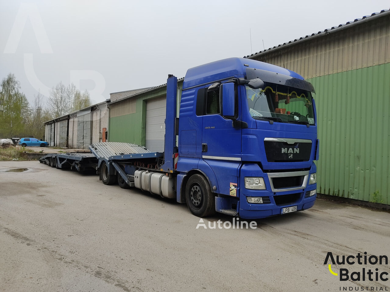 MAN TGX18.480 LL-U camión portacoches + remolque portacoches