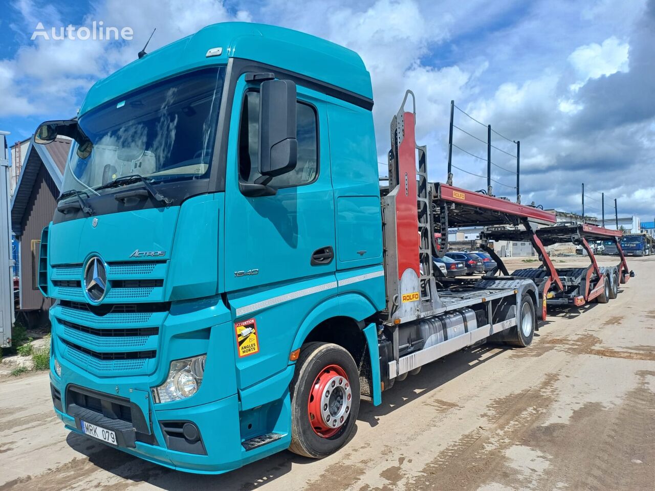 Mercedes-Benz car transporter + car transporter trailer