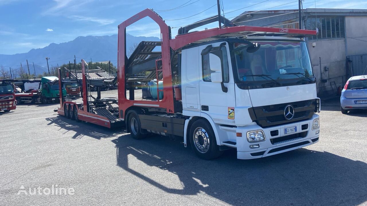 Mercedes-Benz ACTROS 1841  autotransporter + autotransporter aanhanger