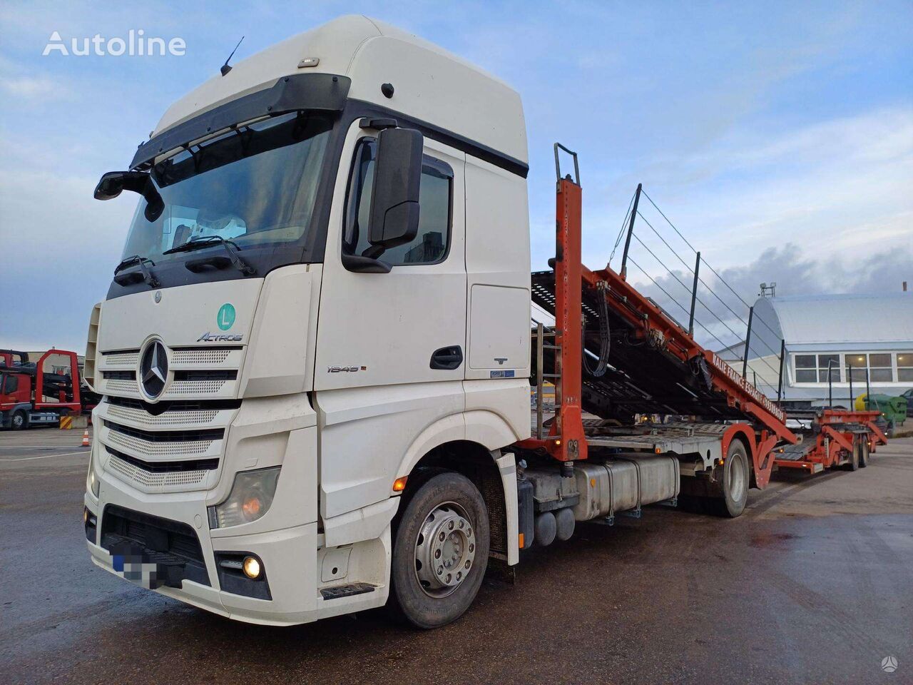 автовоз Mercedes-Benz ACTROS 1845 + прицеп автовоз