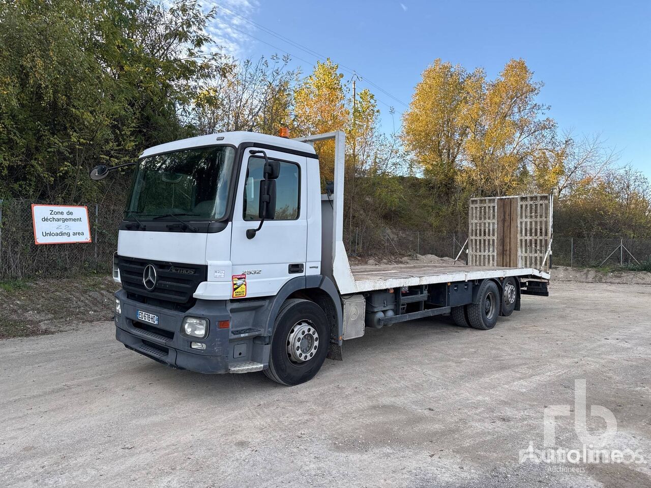 автовоз Mercedes-Benz ACTROS 2532 6x2 Camion Plateau