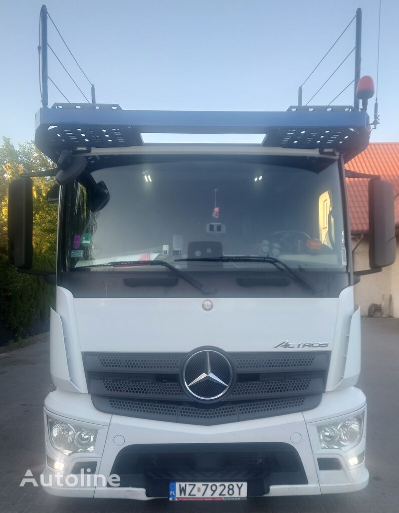 автовоз Mercedes-Benz Actros + прицеп автовоз