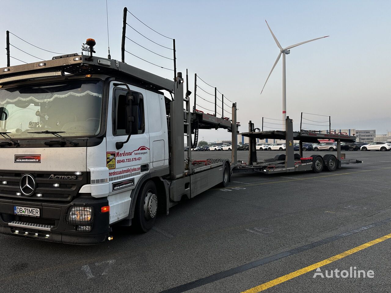 Mercedes-Benz Actros camión portacoches + remolque portacoches