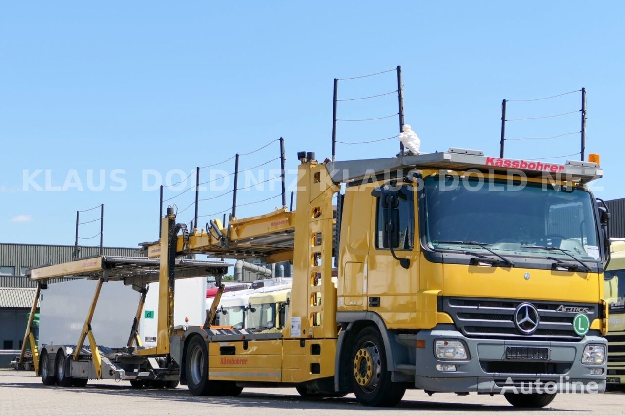 tovornjak avtotransporter Mercedes-Benz Actros 1836 + prikolica avtotransporter