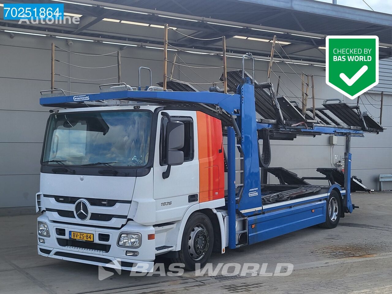 Mercedes-Benz Actros 1836 4X2 NL-Truck Euro 5 Groenewold Aufbau ClassicSpace car transporter