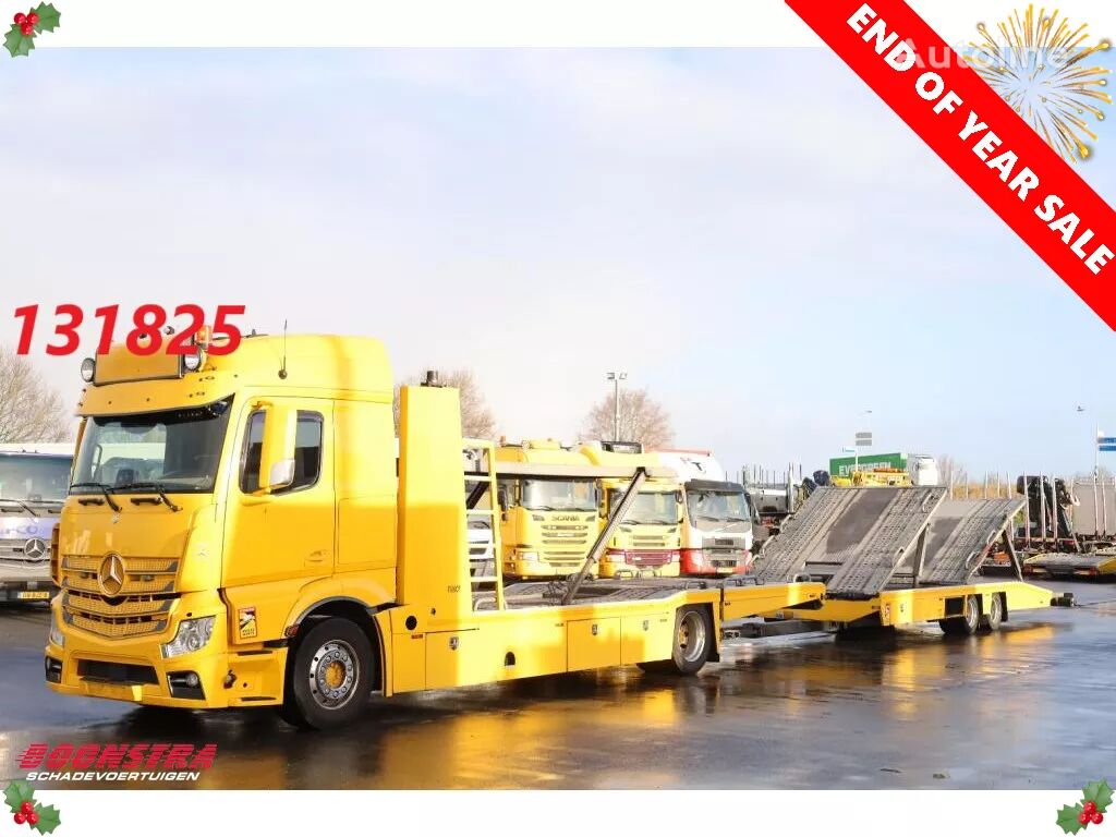 Mercedes-Benz Actros 1842 Tijhof 6-lader Alcoa Lucht  car transporter + car transporter trailer