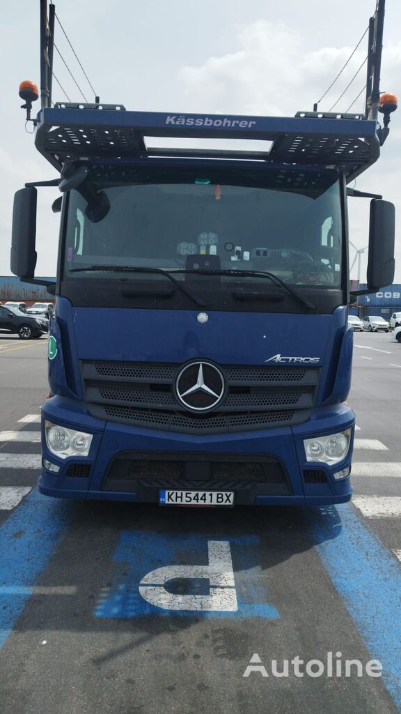 تریلر حمل خودور Mercedes-Benz Actros 1843 + تریلر حمل و نقل خودرو