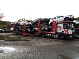 camion transport auto Mercedes-Benz Actros 1843 + remorcă transport auto