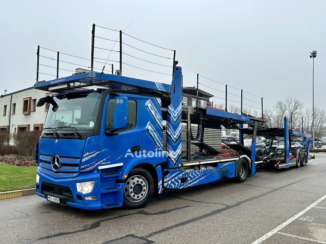 Mercedes-Benz Actros 1843 auto vedējs + auto vedējs piekabe