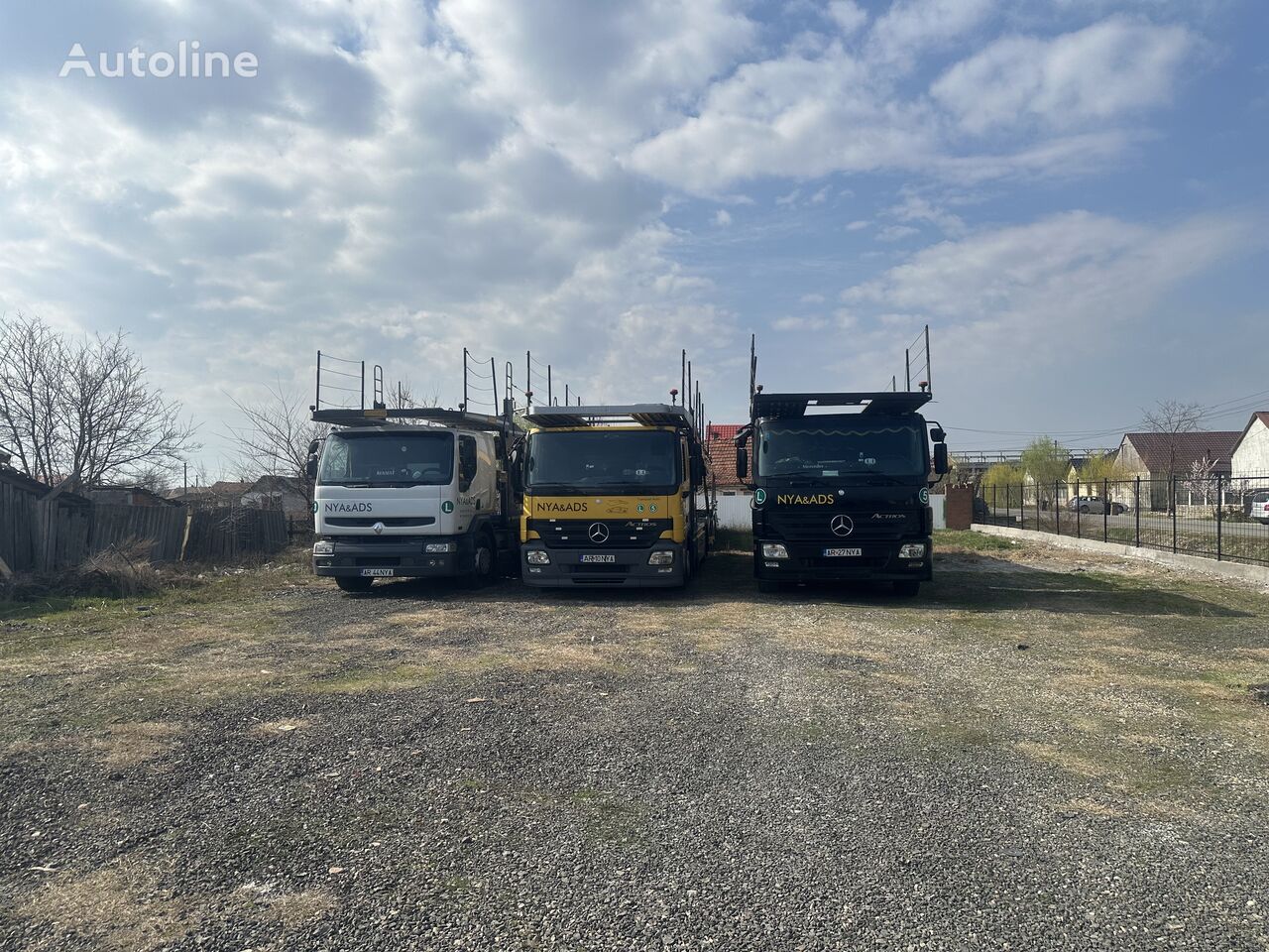 camião porta-automóveis Mercedes-Benz Actros 1936 + reboque porta carros