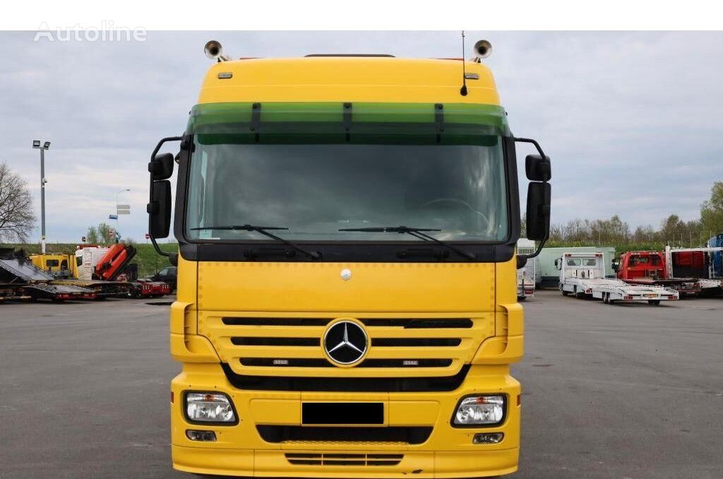 Mercedes-Benz Actros 2532 Vehicle transporter + crane Hiab 477EP-5 HiPro 6x2 araba taşıyıcı