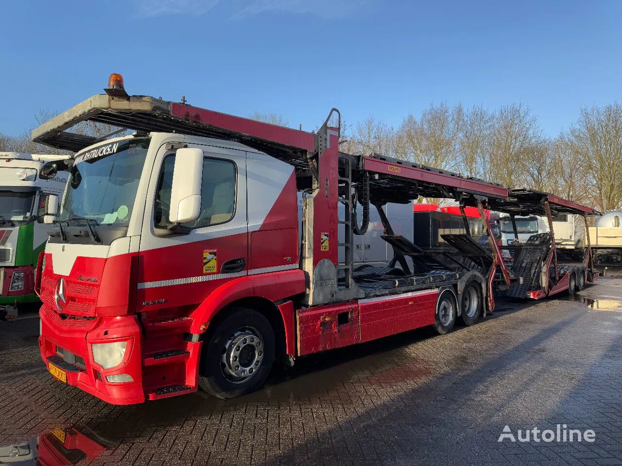 camion porte-voitures Mercedes-Benz Actros 2643 6X2 - ROLFO + ROLFO HANGER CAR TRANSPORTER - EURO 6