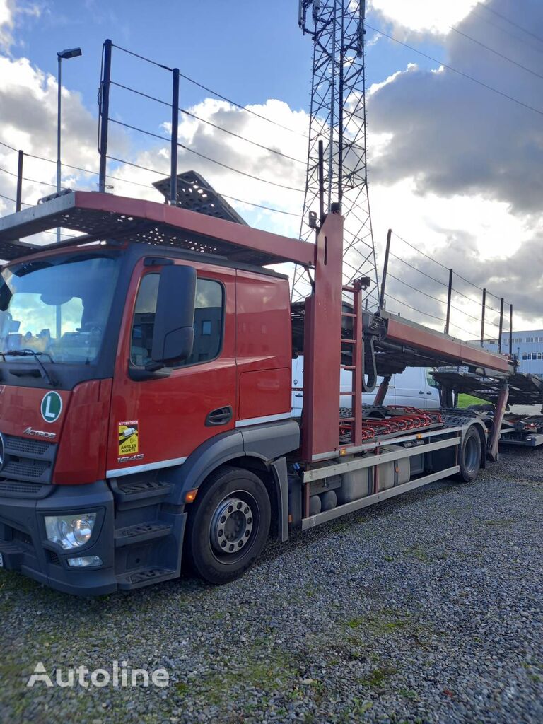 autotreiler veoauto Mercedes-Benz Actros + Kassbohrer 2007 + autotreiler haagis