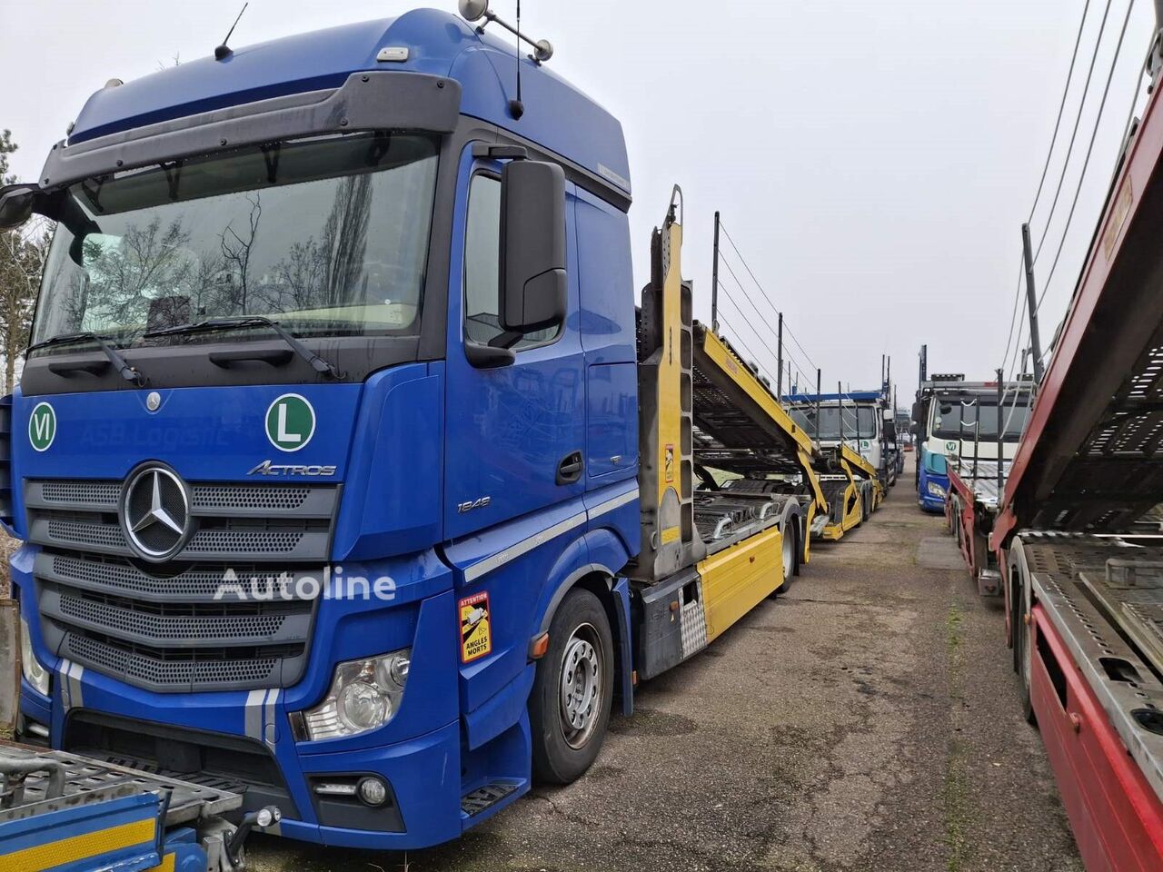 автовоз Mercedes-Benz Actros + ROLFO 2008 + прицеп автовоз