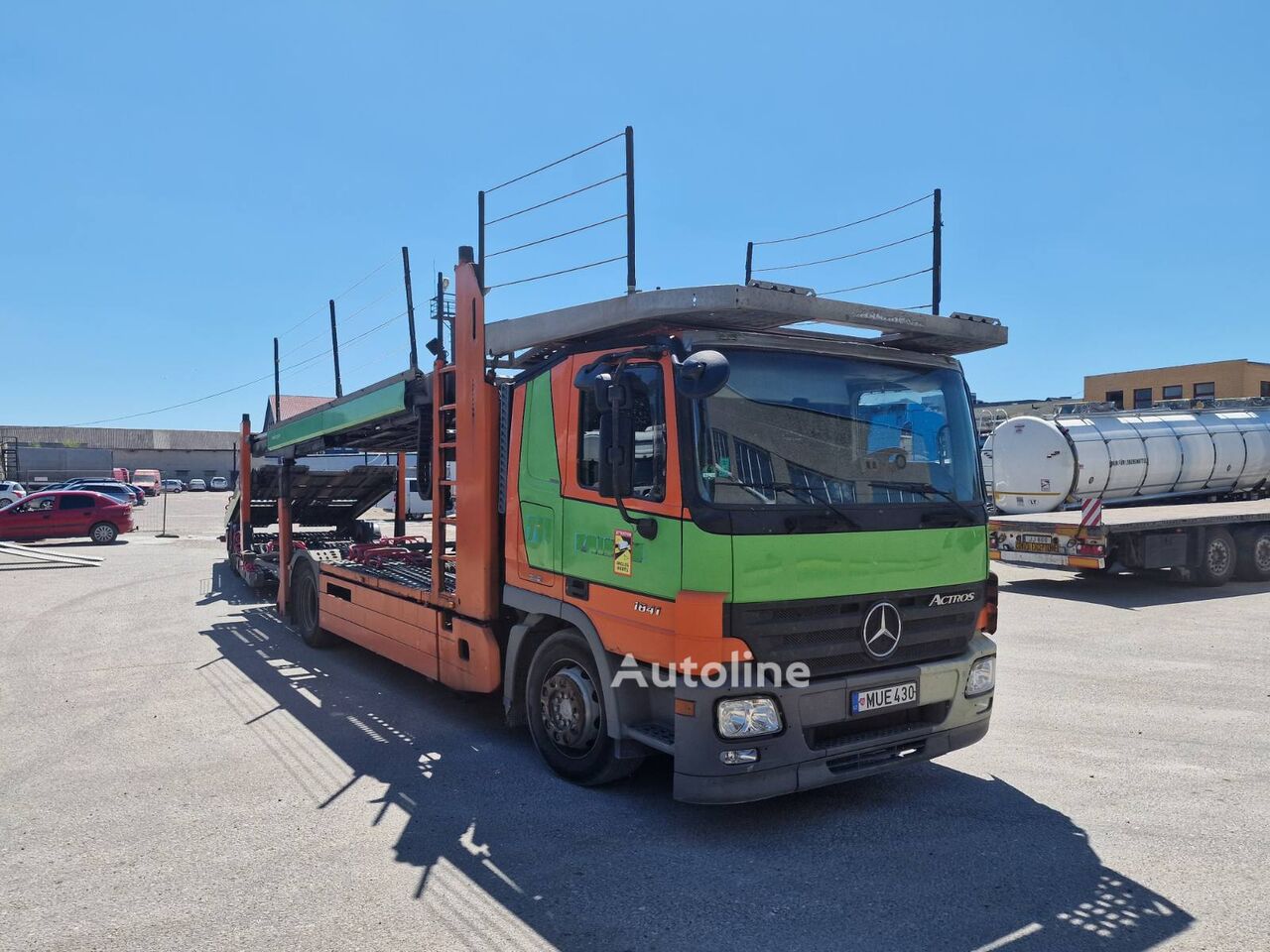 Camion porte-voitures Mercedes-Benz Actros1841 à vendre | Autoline CM Camion porte-voitures Mercedes-Benz Actros1841 - Autoline