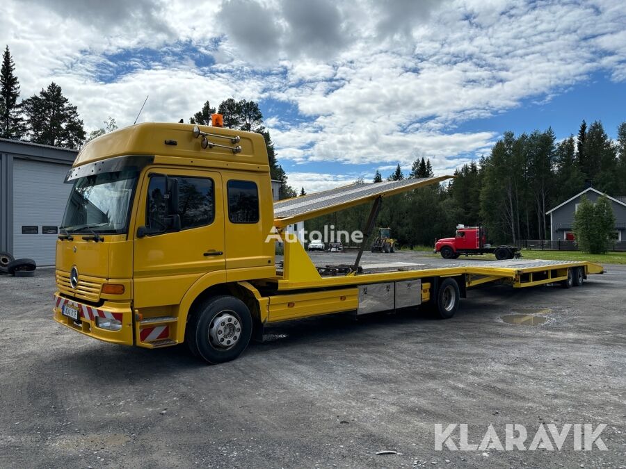 camion porte-voitures Mercedes-Benz  Atego + remorque porte-voitures