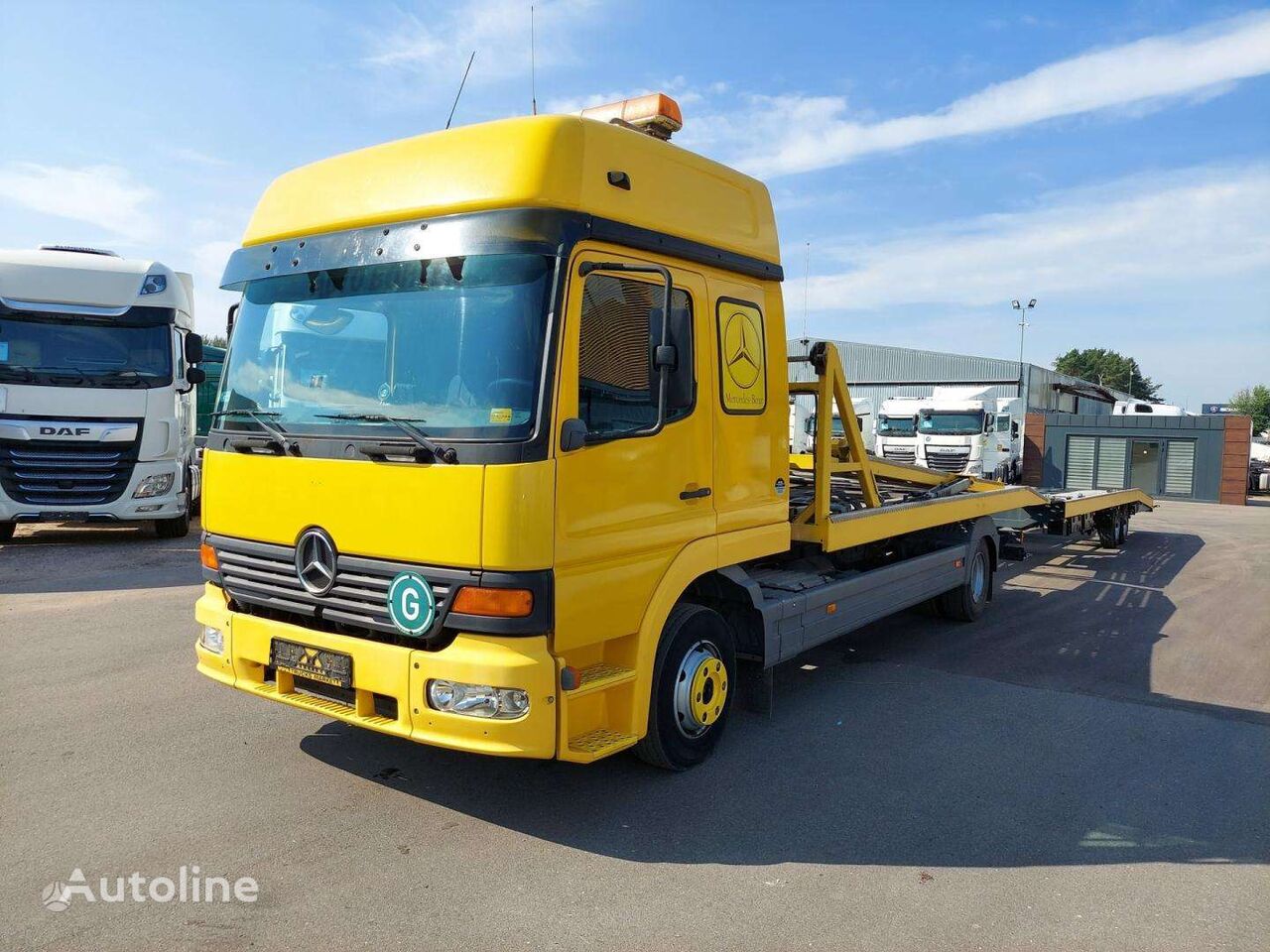 Mercedes-Benz Atego 1024 car transporter + car transporter trailer