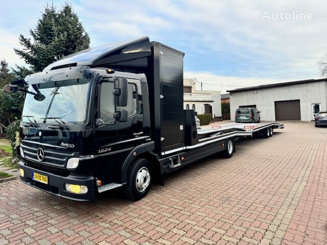 camion porte-voitures Mercedes-Benz Atego 1024 + remorque porte-voitures