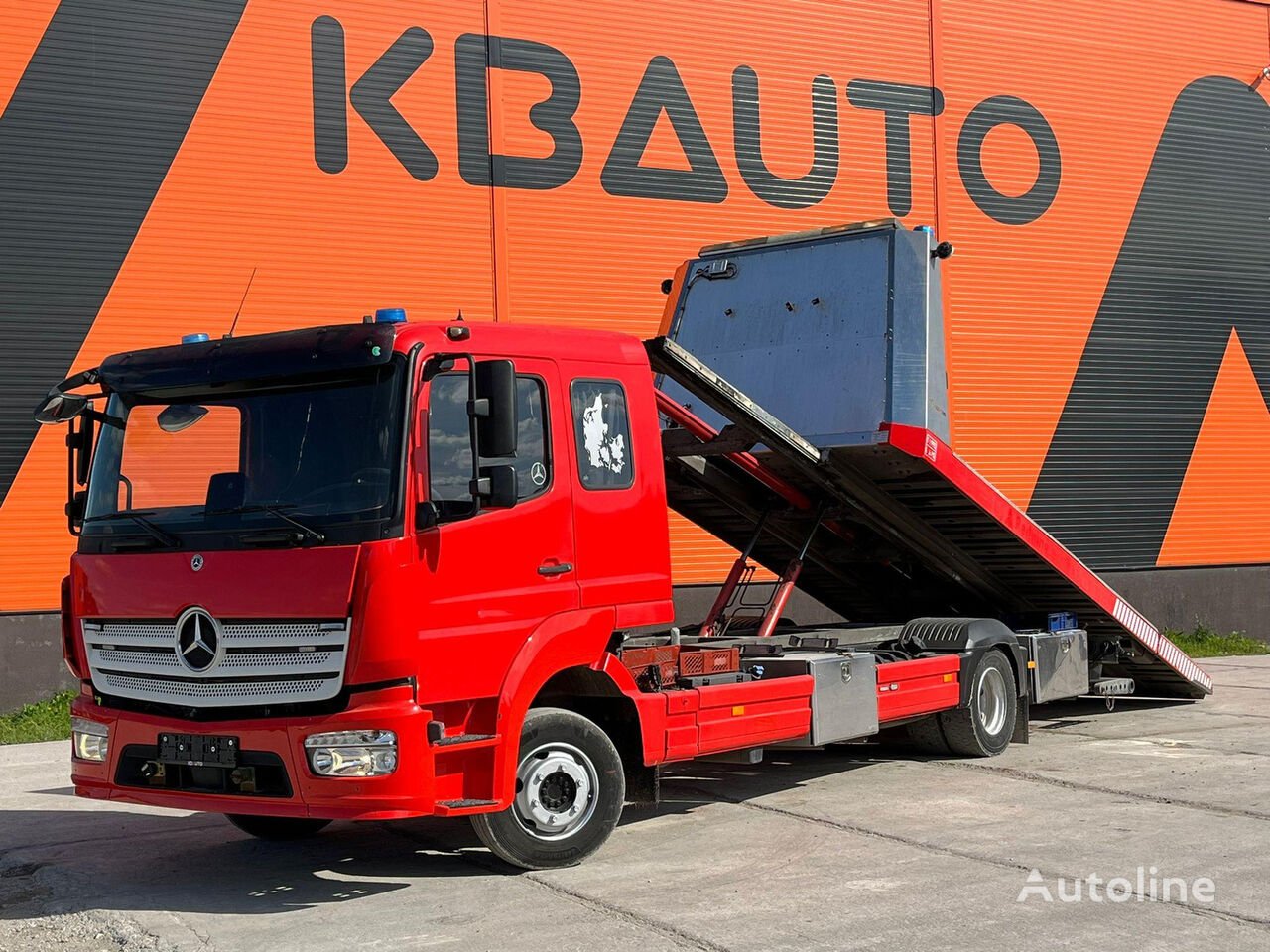 Mercedes-Benz Atego 1221 4x2 TEVOR ZP50C1 / PLATFORM L=5800 mm + WINCH auto vedējs