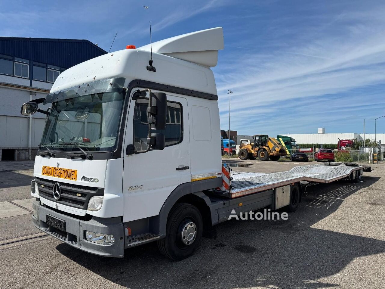 Mercedes-Benz Atego 824 + TRAILER 2008 DE REMA 1 AXLE car transporter - Autoline