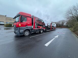camion porte-voitures Mercedes-Benz + Lohr 2024 + remorque porte-voitures