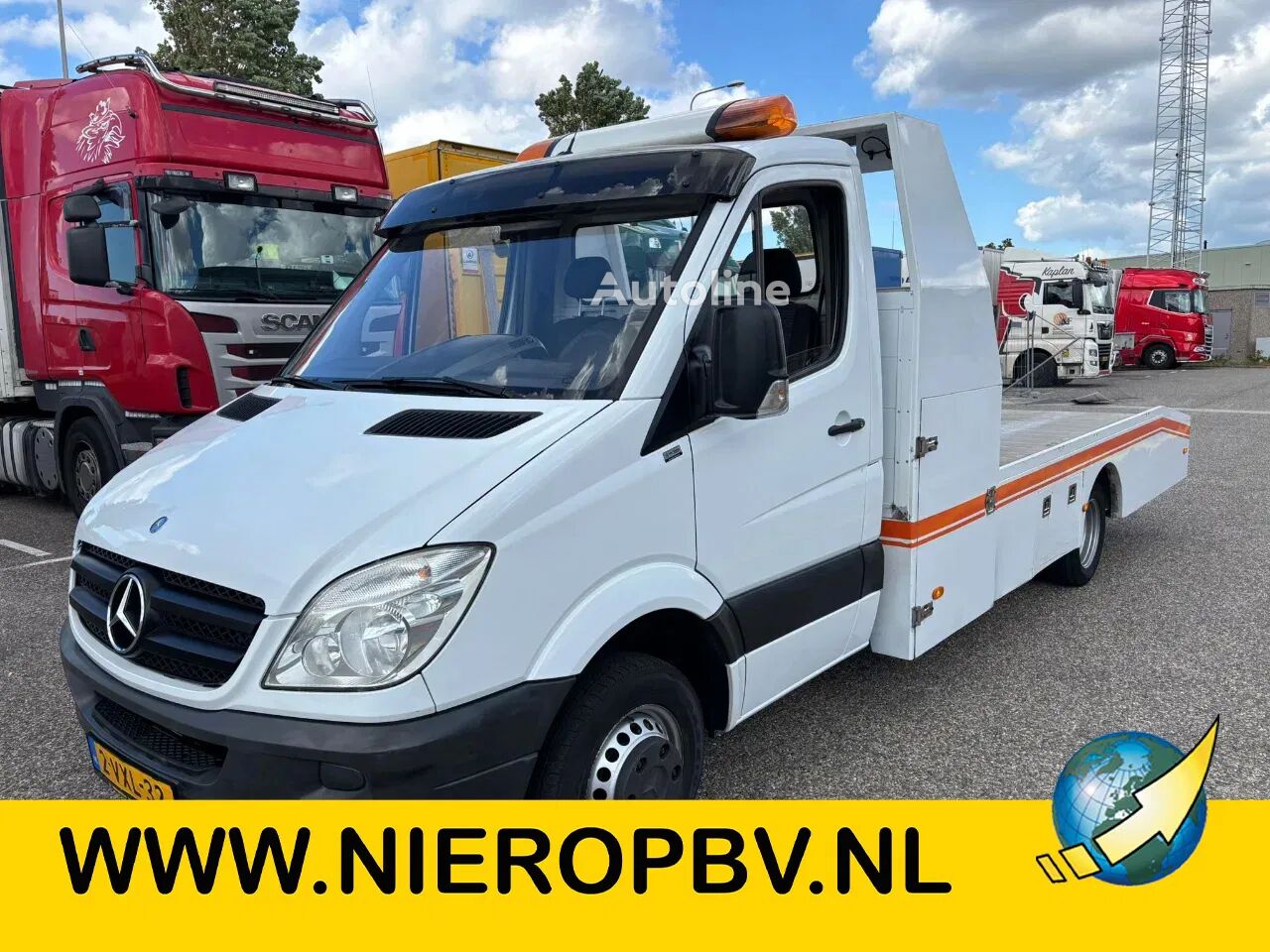 Автовоз Mercedes-Benz Sprinter 513CDI Oprijwagen/Machinetransporter Airco Automaat - Autoline