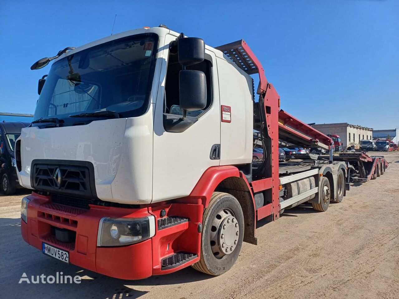 Renault car transporter + car transporter trailer