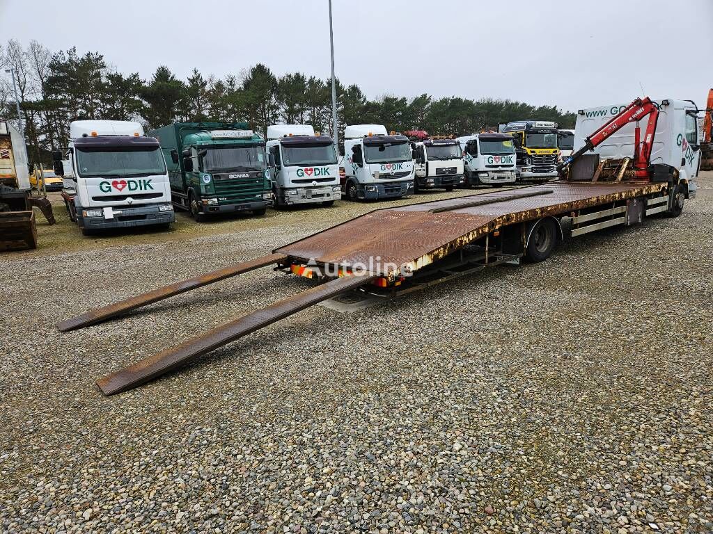 Renault 6 x Midlum 220 Machine Transport and crane (6 stk) car transporter