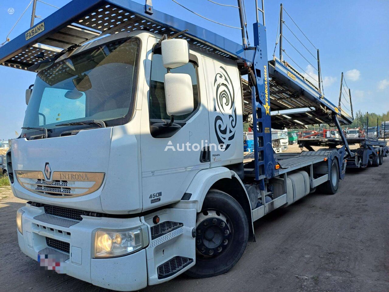 Renault + FASANO 2008 autotransporter + autotransporter aanhanger