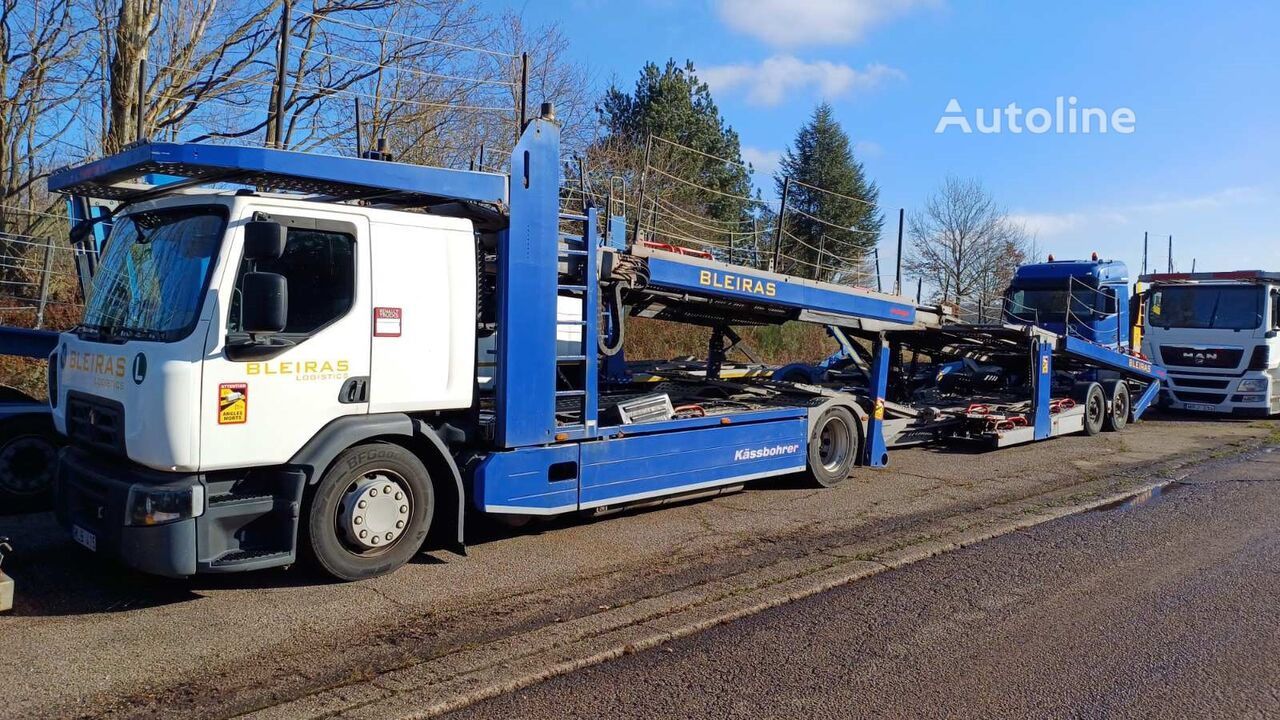 Renault +Kassbohrer 2008 car transporter + car transporter trailer