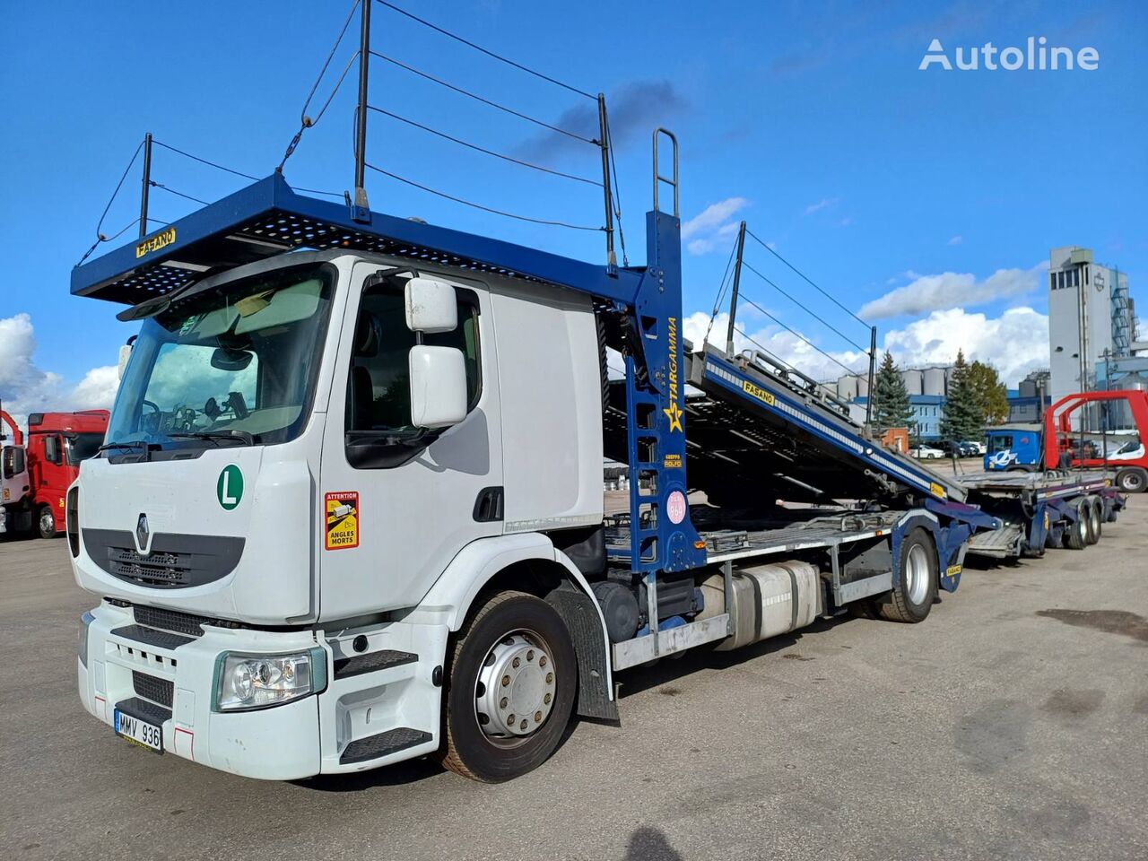 автовоз Renault PREMIUM 450 + прицеп автовоз