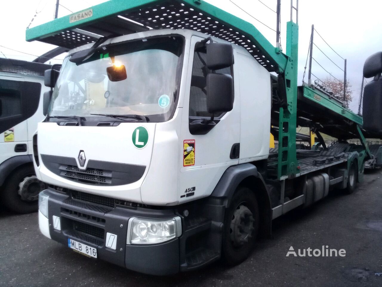 Renault + Rolfo 2010 autószállító teherautó + autószállító pótkocsi