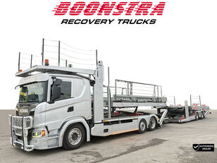 تریلر حمل خودور Scania G450 6x2 Kassb&ouml;hrer Metago+Intago Pro Winde Retarder ACC 10 lade
