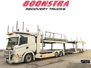 تریلر حمل خودور Scania G450 6x2 Kassb&ouml;hrer Metago+Intago Pro Winde Retarder ACC 10 lade