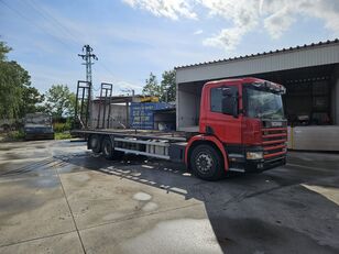 camion transport auto Scania P114L 340 16t load