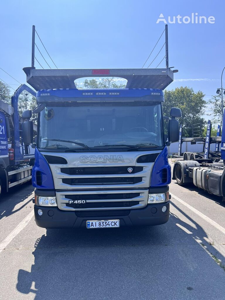 autovežis sunkvežimis Scania P400