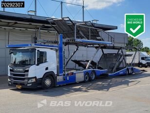 شاحنة نقل السيارات Scania P450 6X2 NL-Truck Car transporter Retarder Standklima Navi ACC L