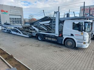 ciężarówka do przewozu samochodów Scania P450 / Lohr WXS 2.53