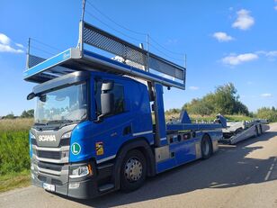 Scania P450 + RIMO ADERO 2022 camión portacoches + remolque portacoches