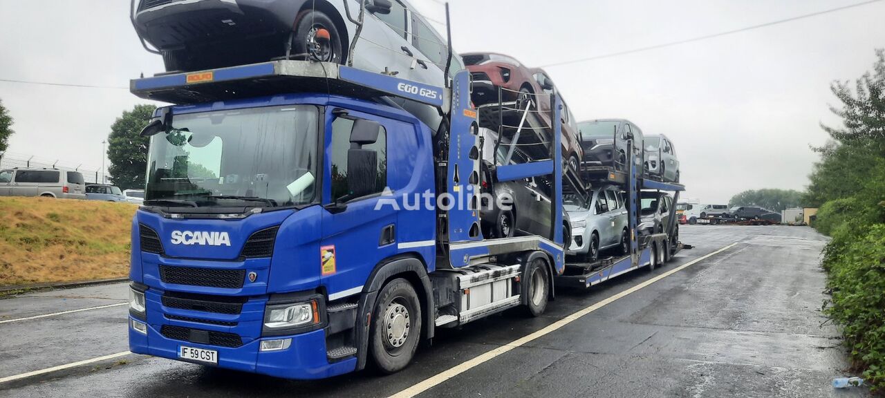 Scania P460 car transporter