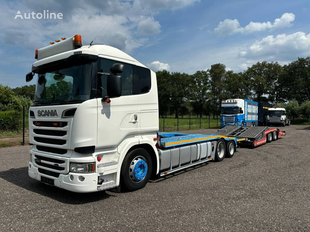 pengangkut mobil Scania R 450 GS Meppel autotransporter + Lohr aanhanger