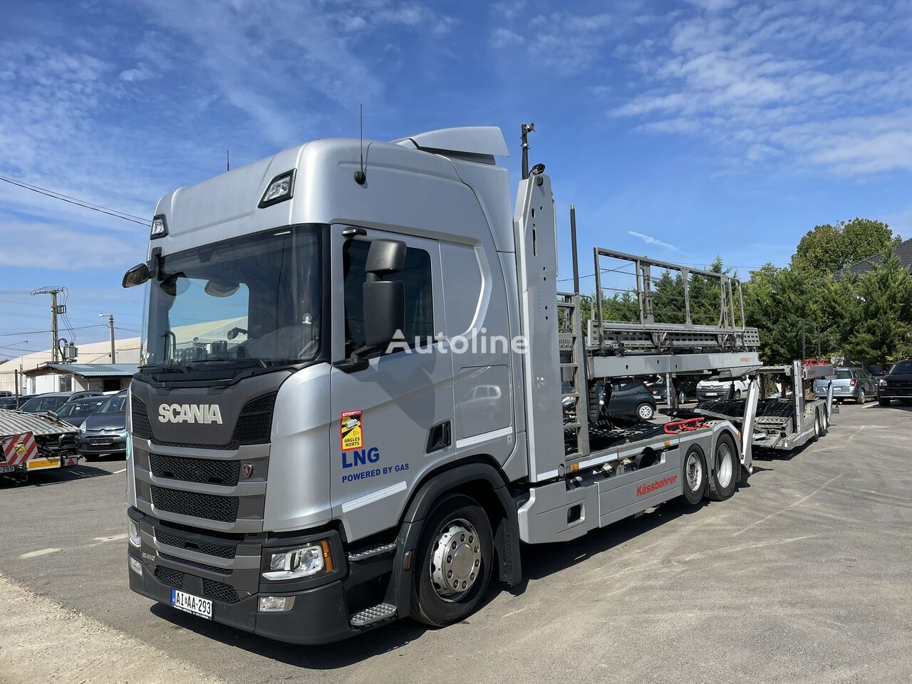 Scania  R410 LNG  araba taşıyıcı