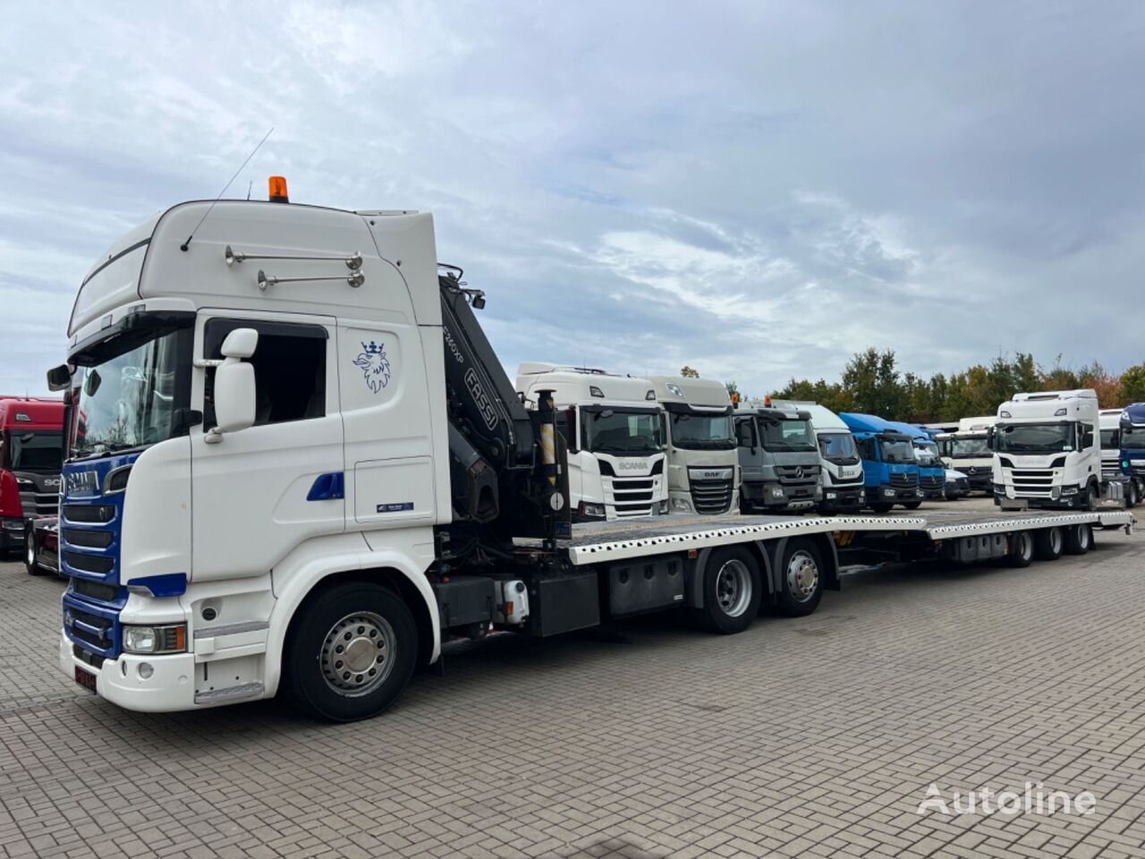 camion porte-voitures Scania R730 V8