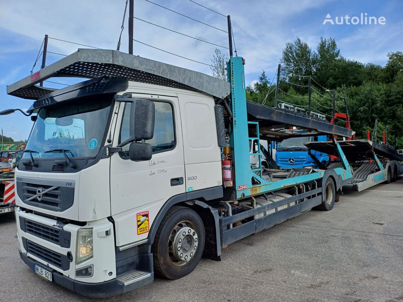 Volvo autotransporter + autotransporter aanhanger