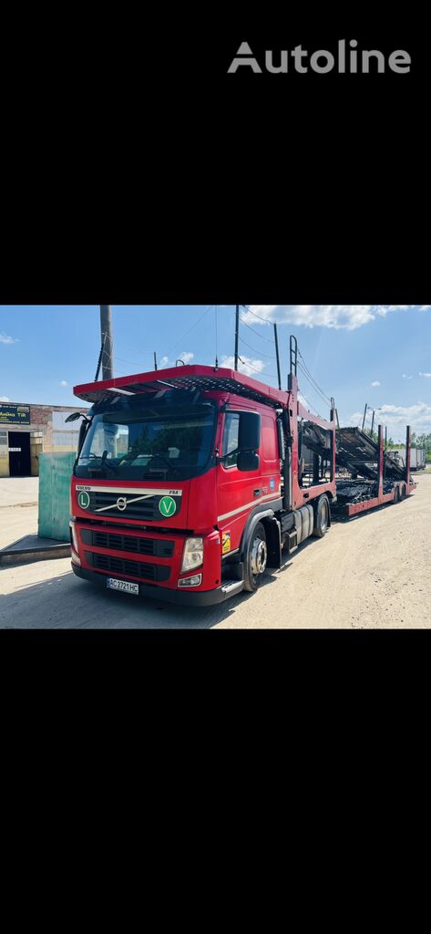 Volvo car transporter + car transporter trailer