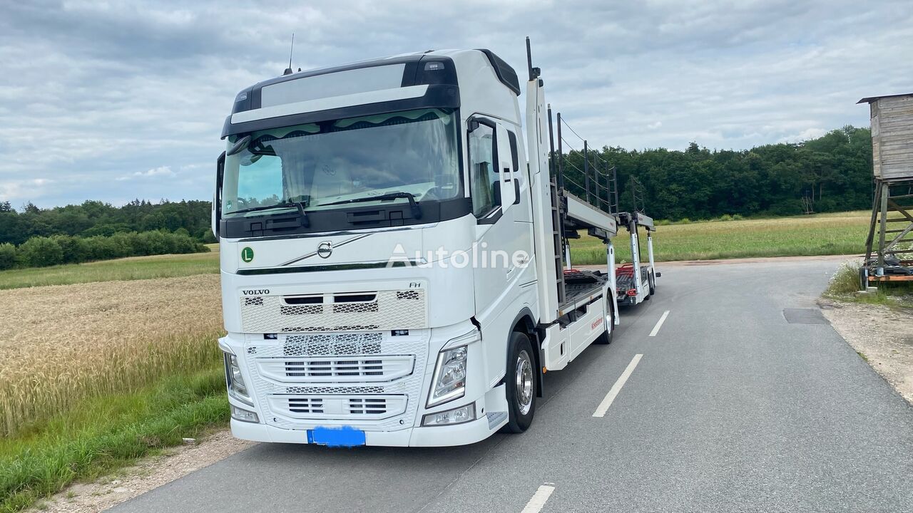 autotreiler veoauto Volvo FH500 + autotreiler haagis