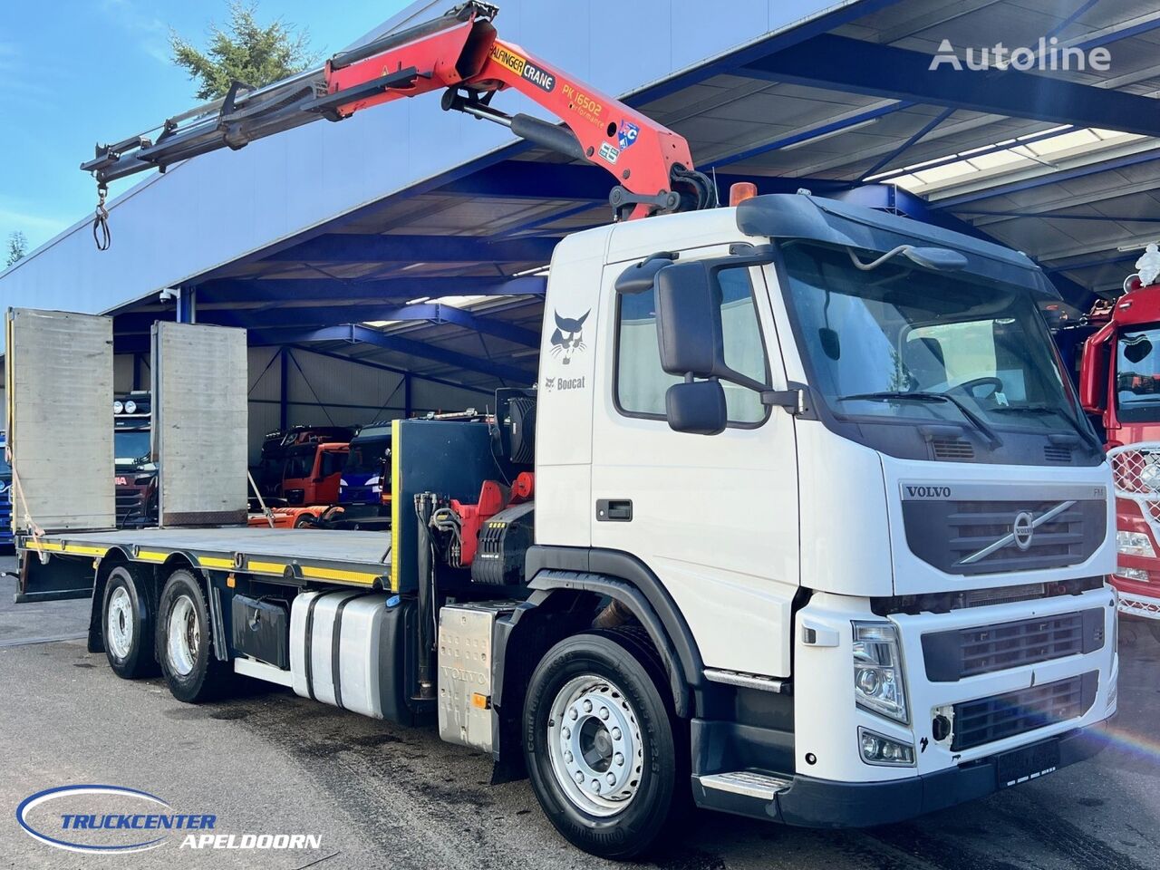 Volvo FM 370 Palfinger PK16502, Steering axle car transporter