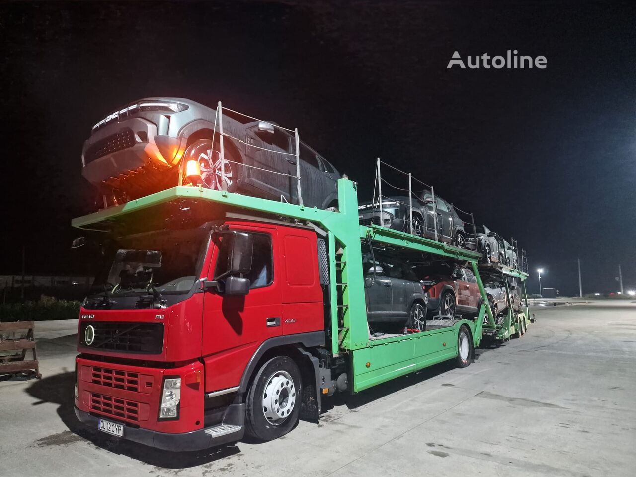 camião porta-automóveis Volvo FM 400 + reboque porta carros