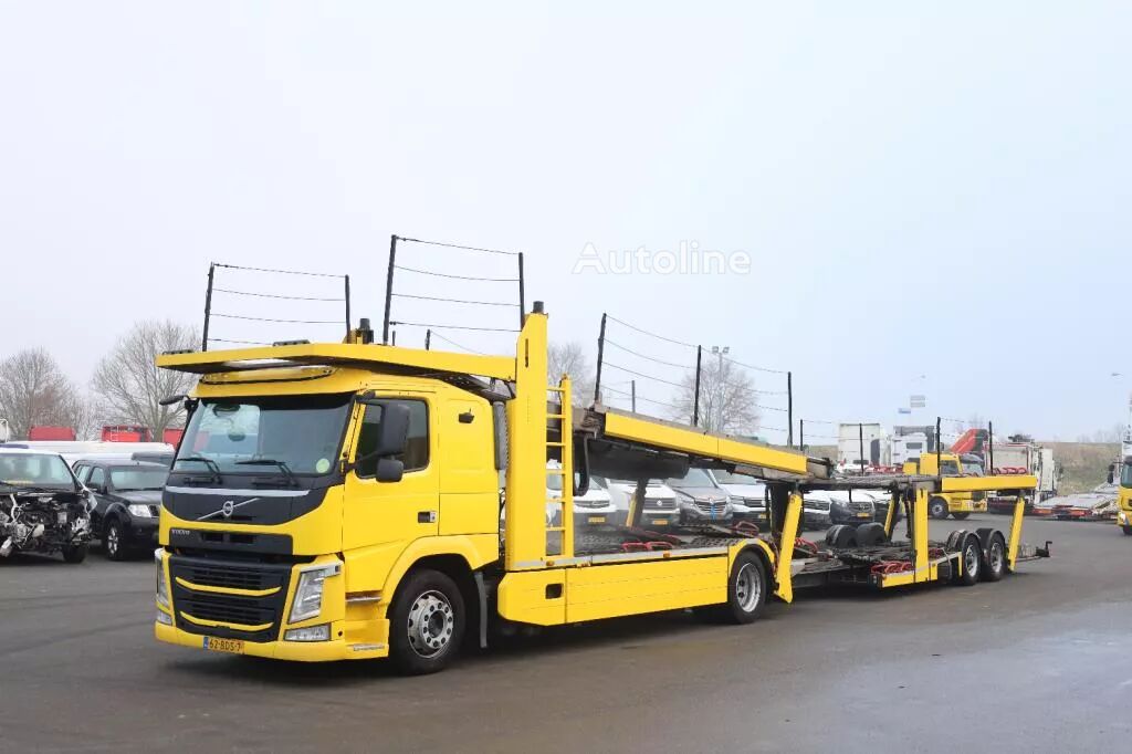 Volvo FM 410 car transporter + car transporter trailer